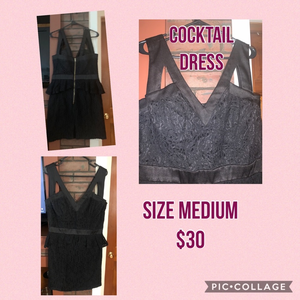 Black Lace Cocktail Dress